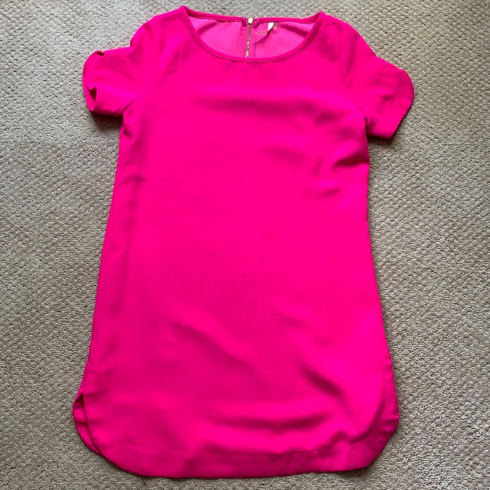 Vibrant Pink Shift Dress